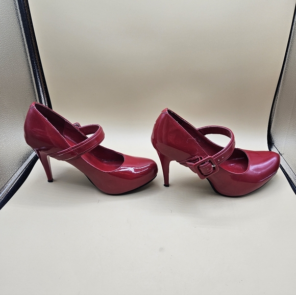 Grabriella Roches Red Pump 4" Stiletllo High Heels, Women's 8M - Picture 10 of 14